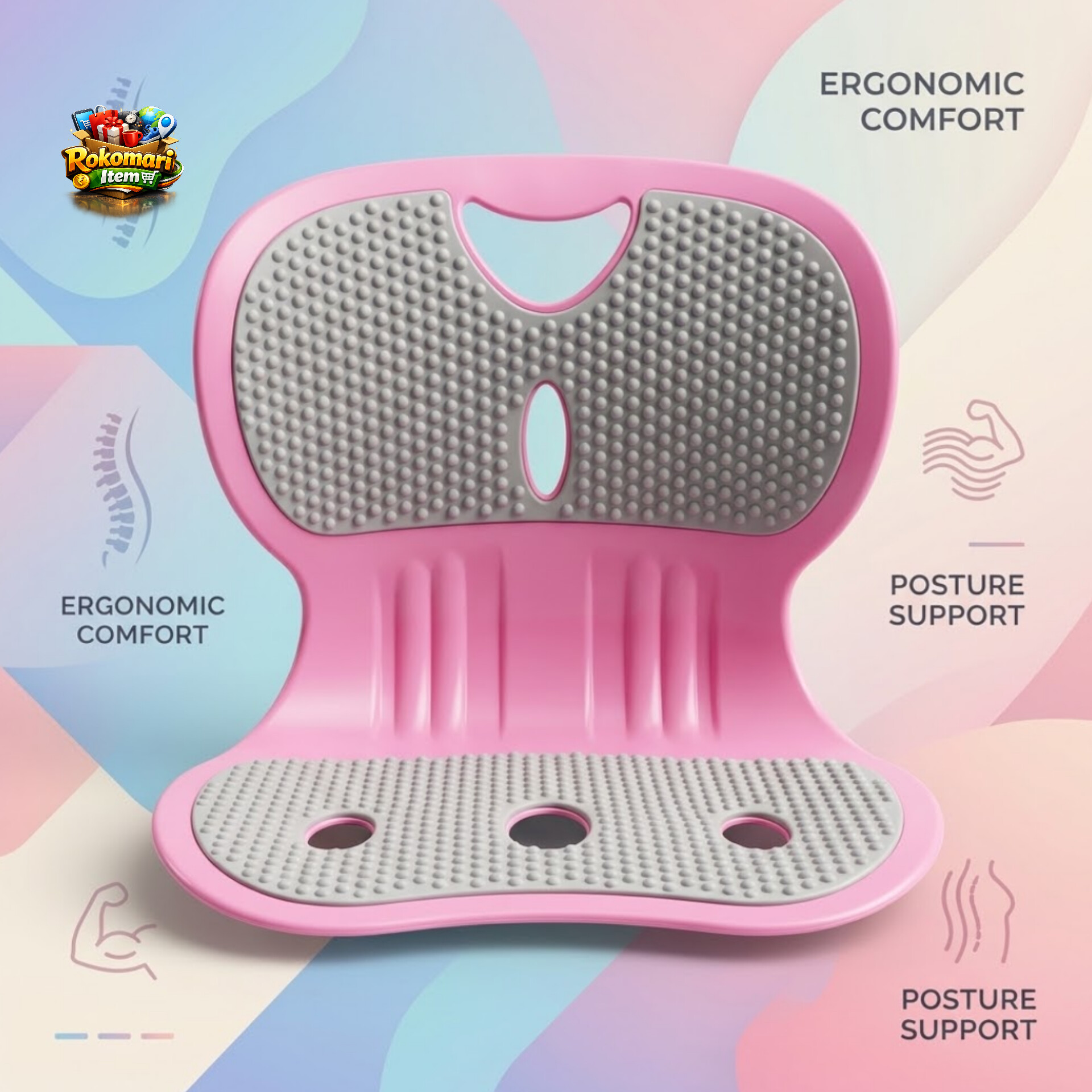 Waist back support chair