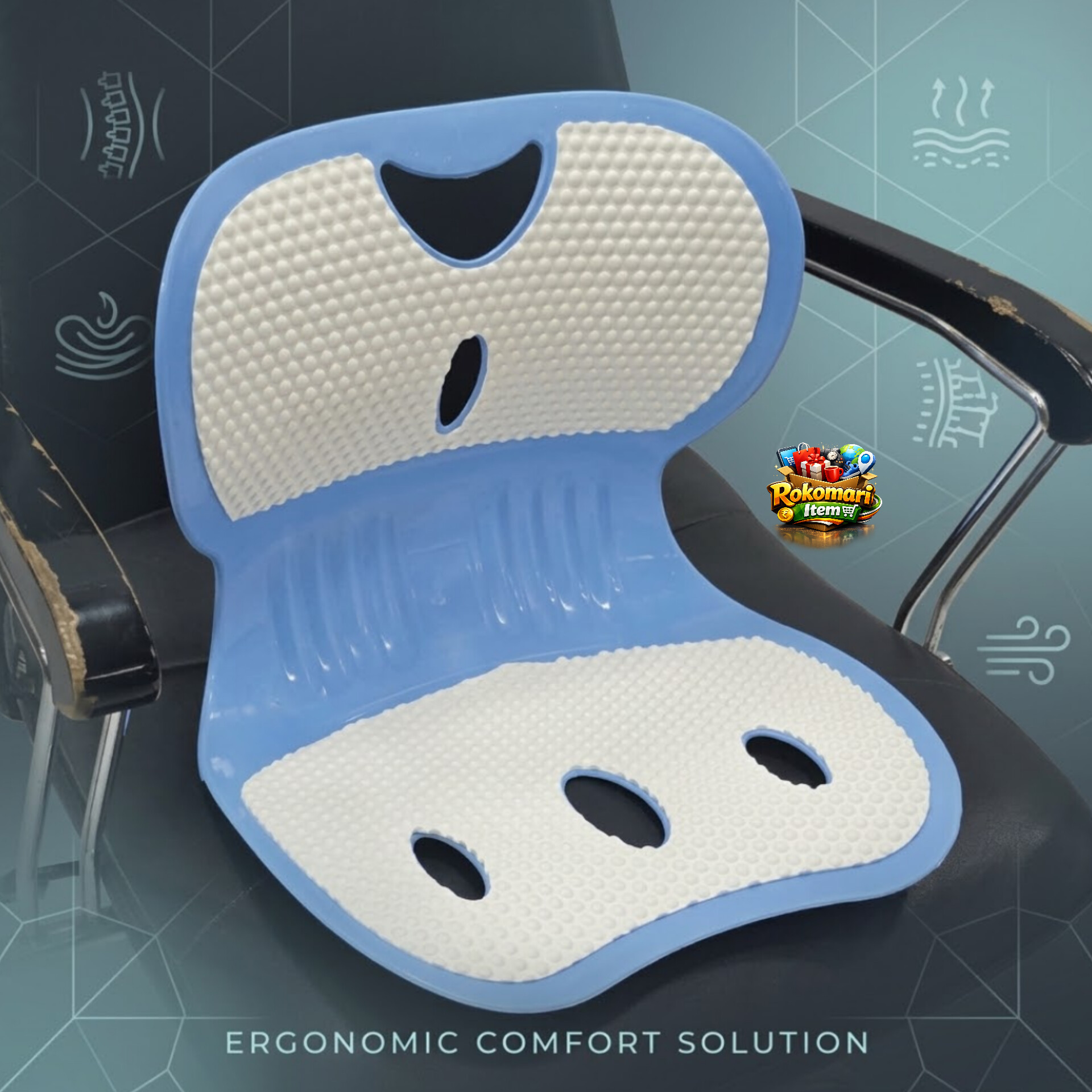 Waist back support chair