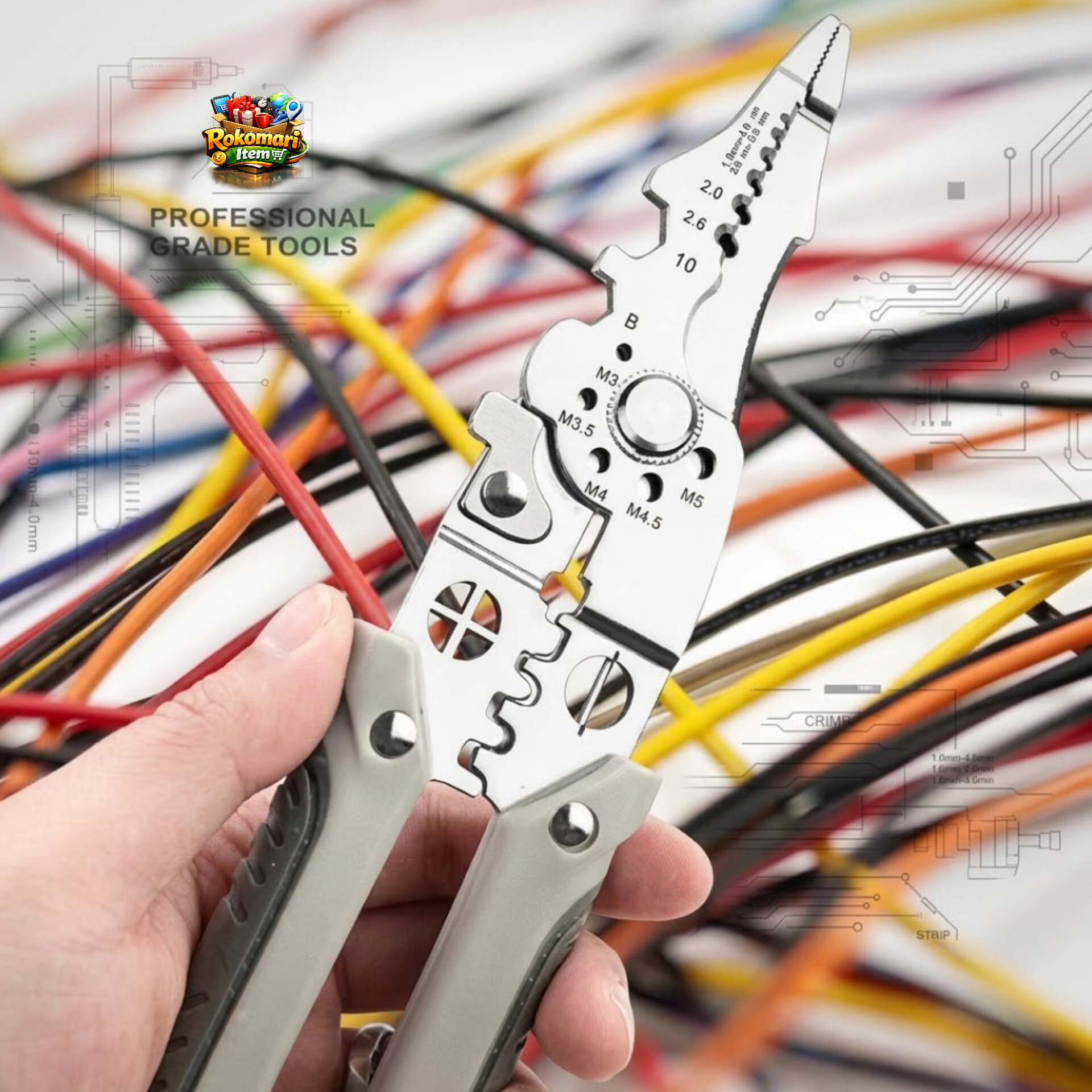 Multifunctional wire stripper