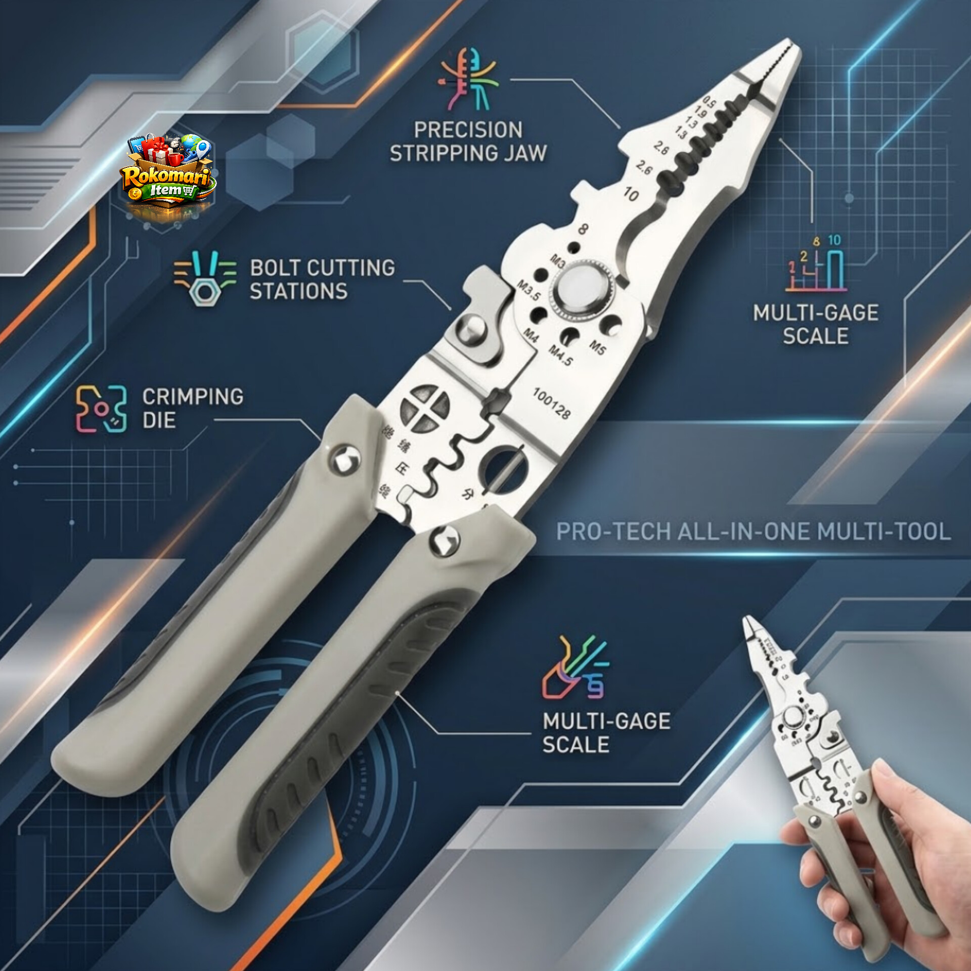 Multifunctional wire stripper