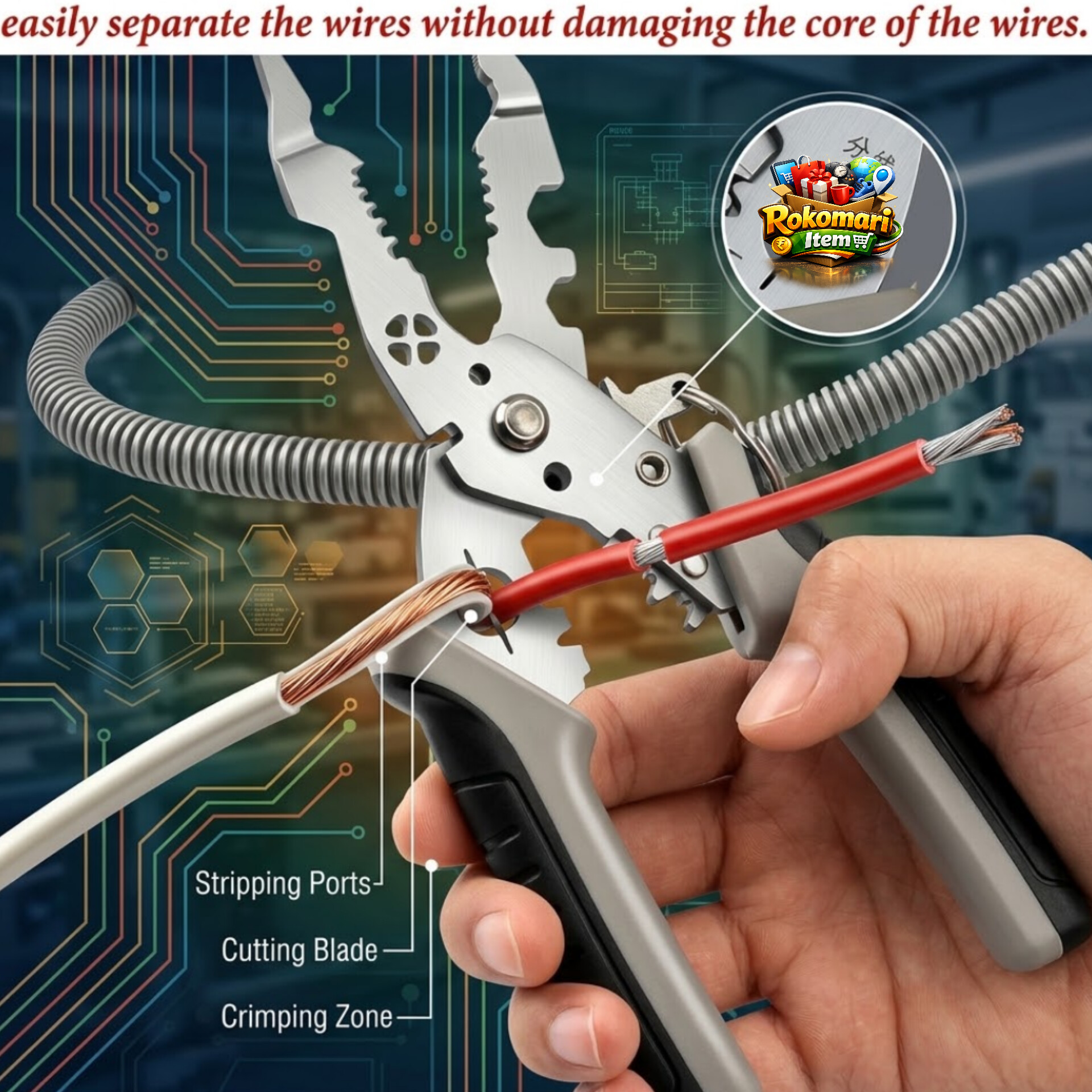Multifunctional wire stripper