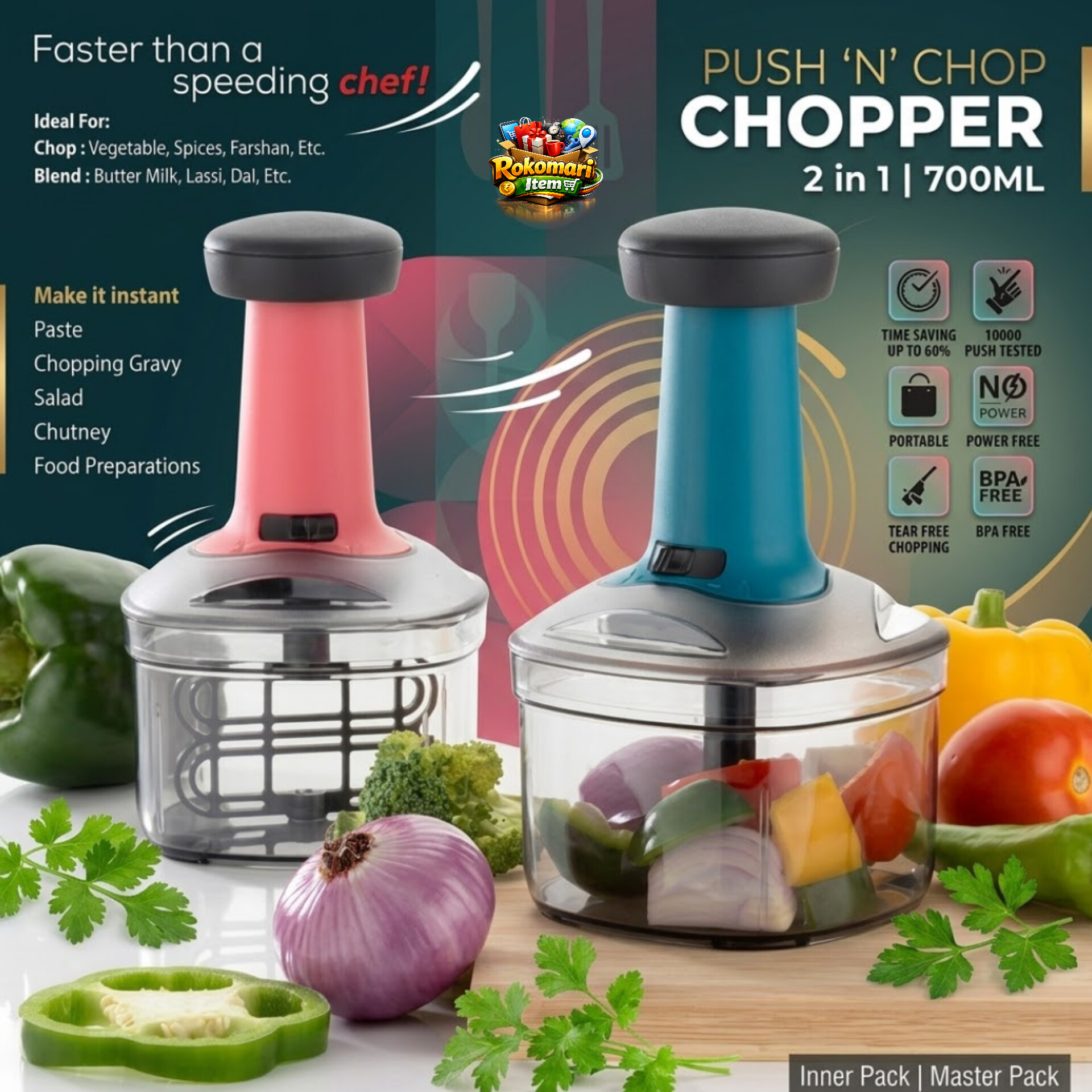 Hand Push chopper