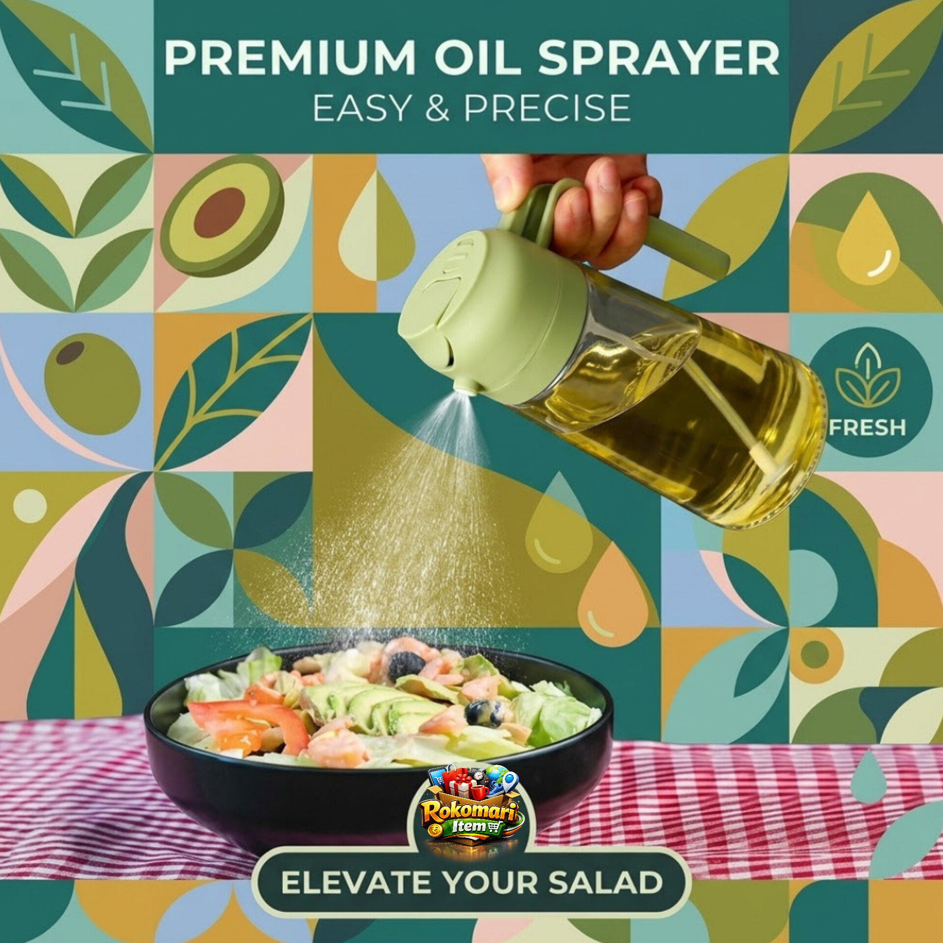 2 in 1 oil dispenser bootle