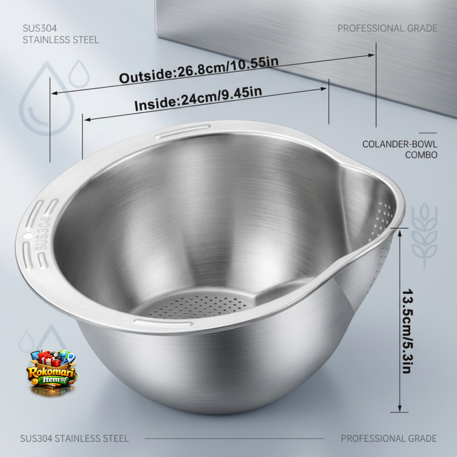 Washing strainer bowl