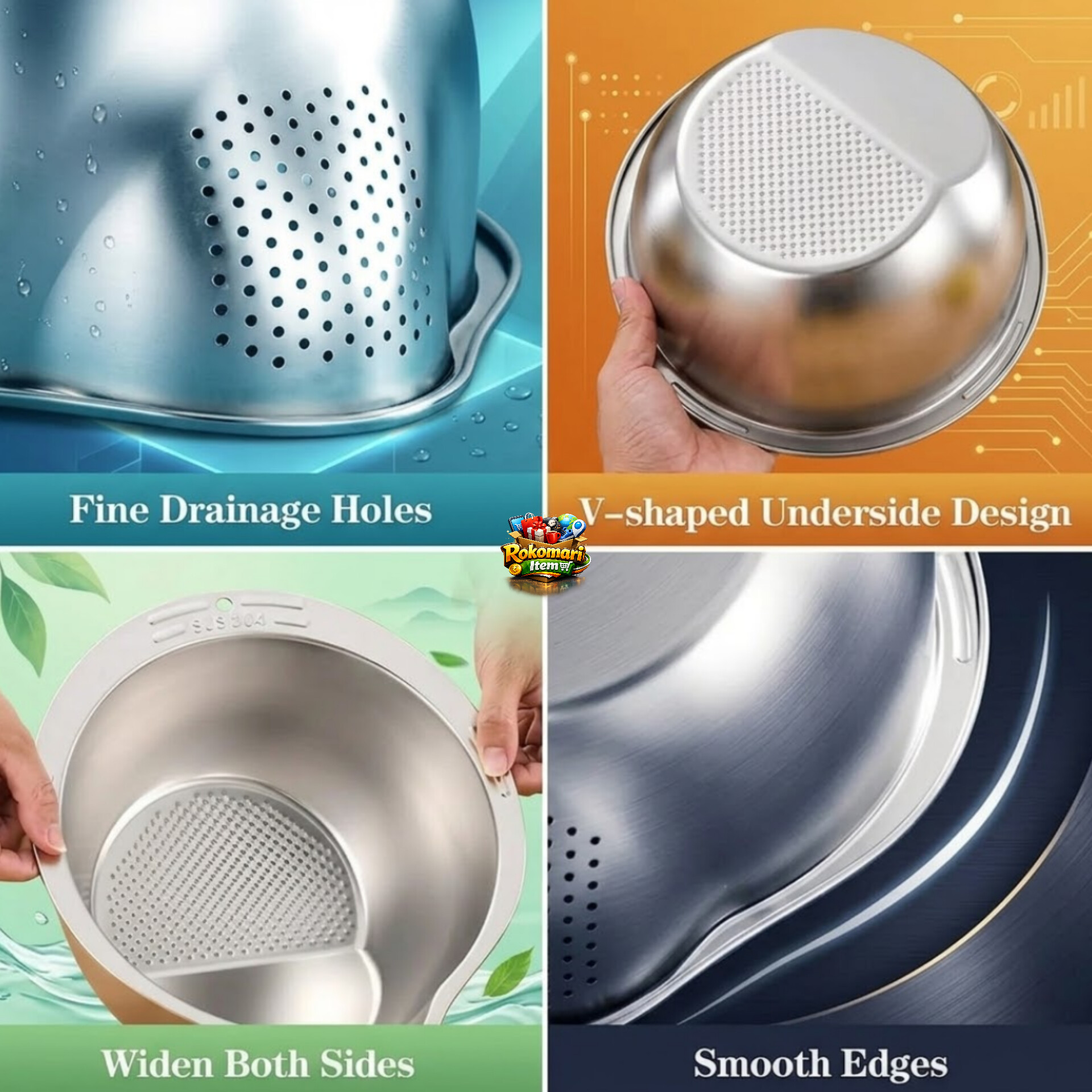 Washing strainer bowl