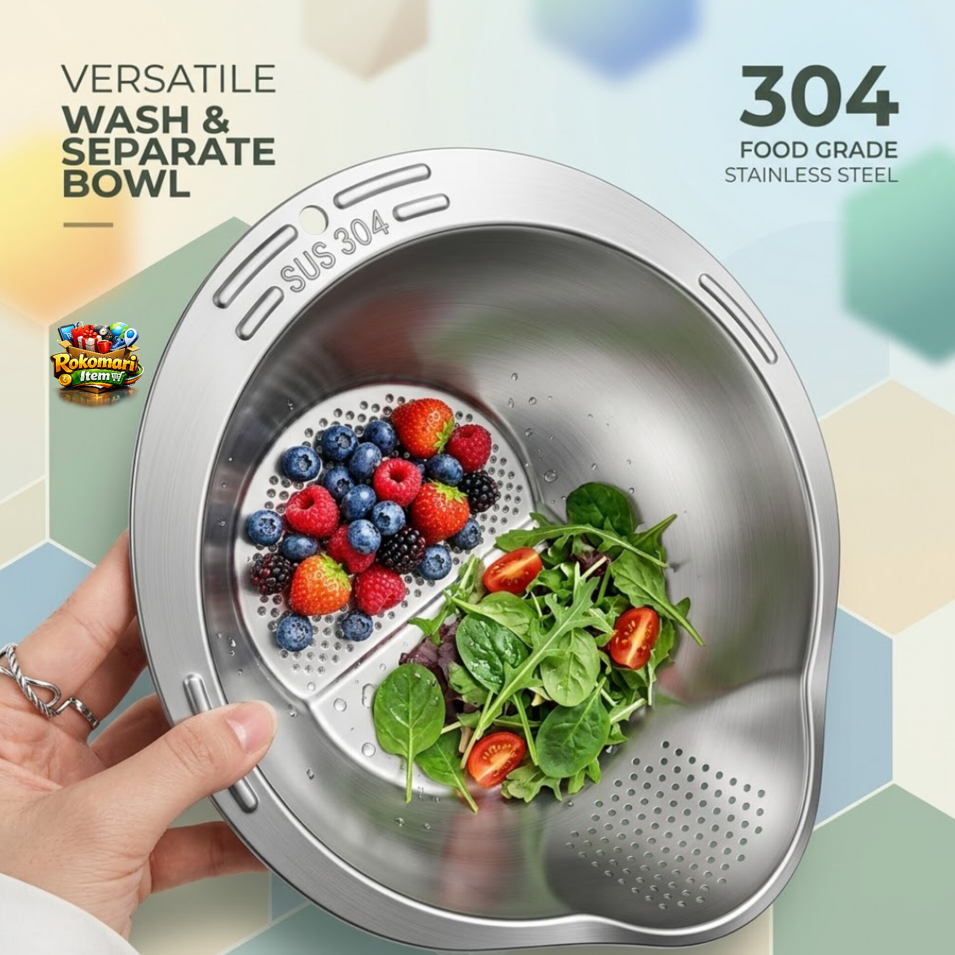 Washing strainer bowl