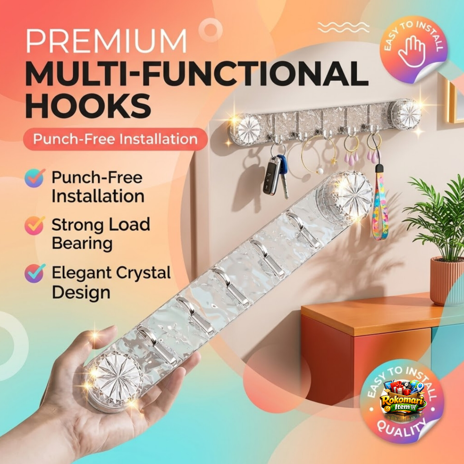 Suction cup wall hook