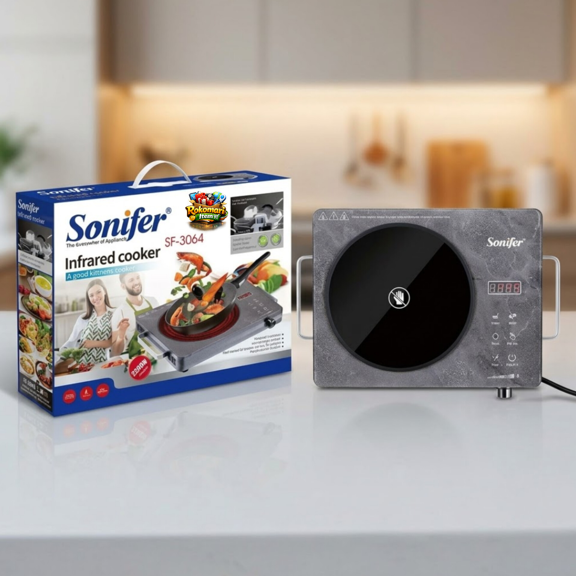 Sonifer infrared electric stove (2200w)