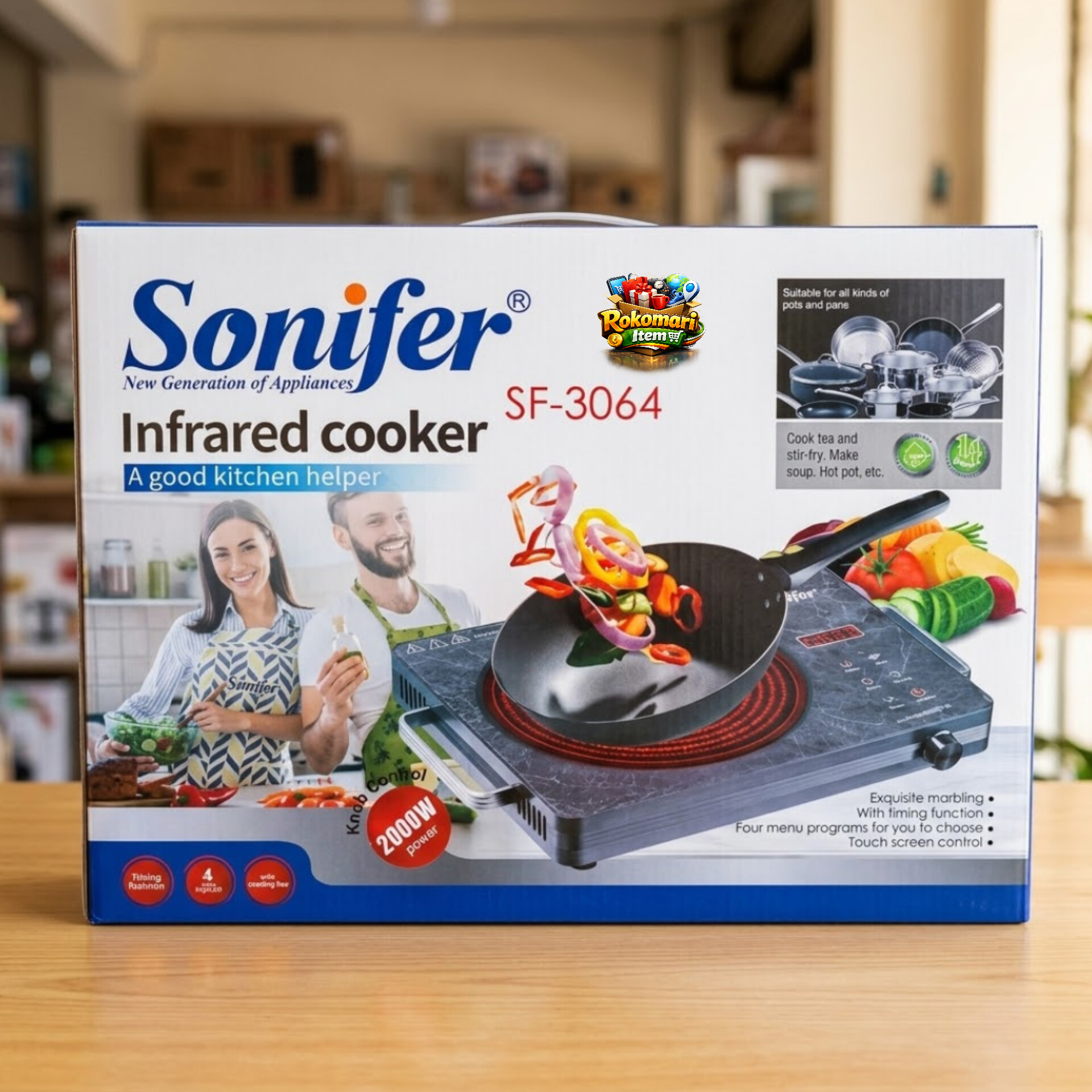Sonifer infrared electric stove (2200w)