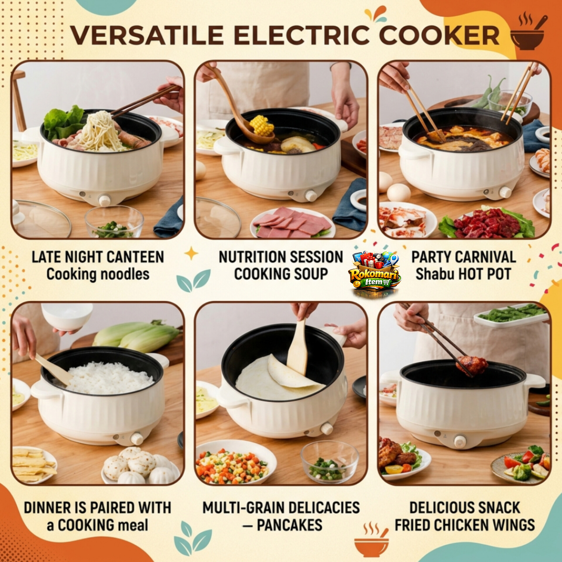 Electrick Cooking Pot (6.5 Litre)